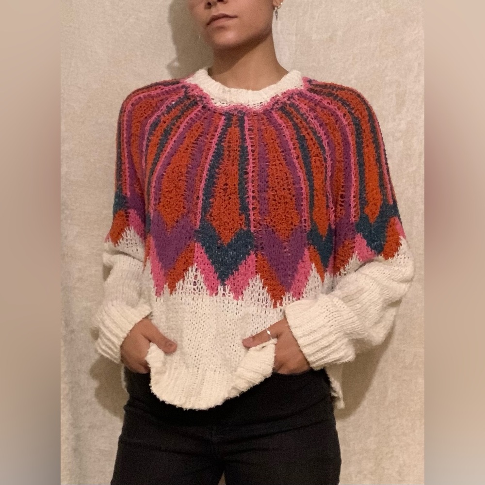 Zara super soft, colorful sweater